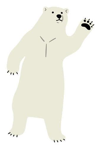 Polar Bear Single 5, vector illustration