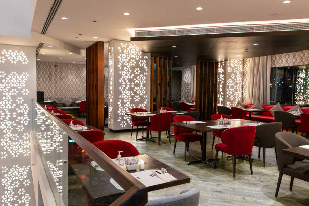 istock Interior of stylish bright italian restaurant 1522421382