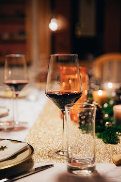 istock Close up of glass with red wine 1522462117