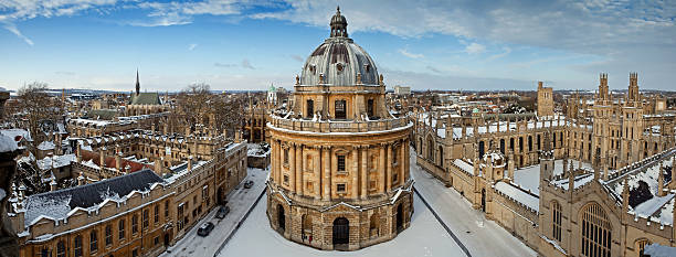 Radcliffe Camera and All Souls College 1438 Panoramic view on the Radcliffe Camera and All Souls College 1438 radcliffe camera stock pictures, royalty-free photos & images