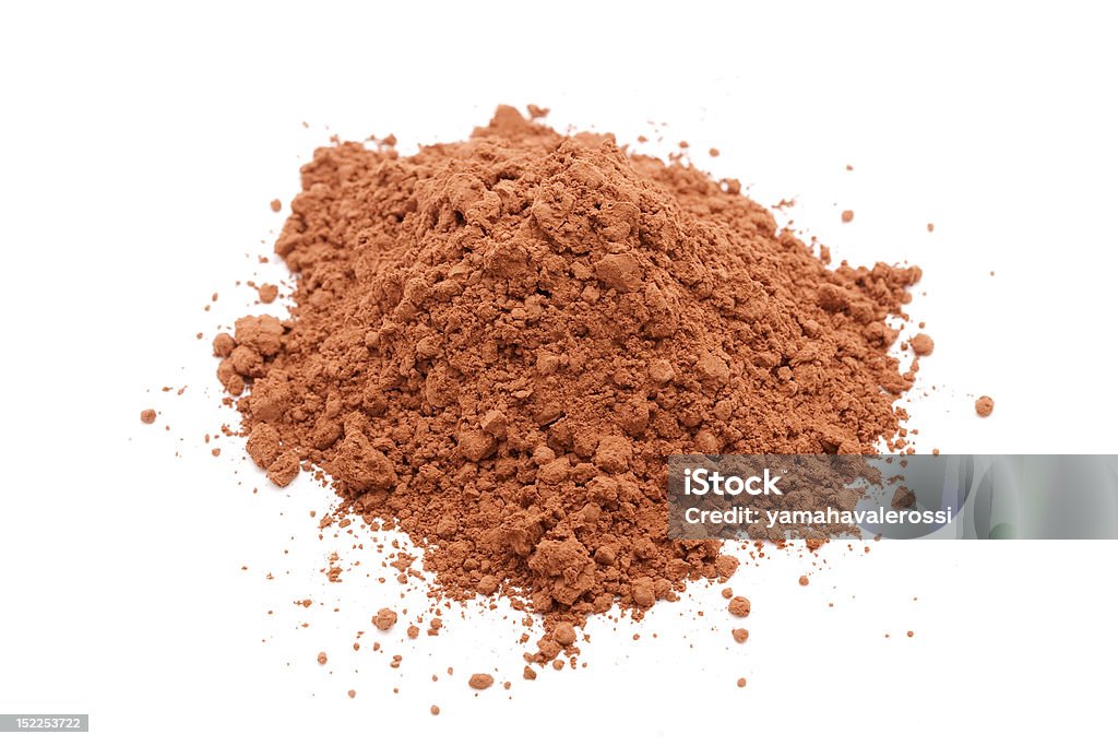 cocoa powder cocoa powder isolated on white Cocoa Powder Stock Photo