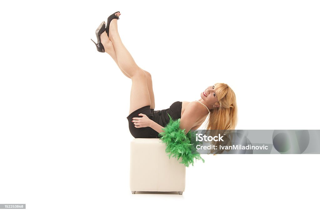 Isolés femme avec des jambes - Photo de Théâtre burlesque libre de droits