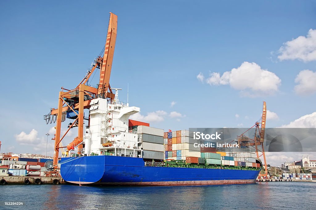 Navio de carga - Foto de stock de Azul royalty-free