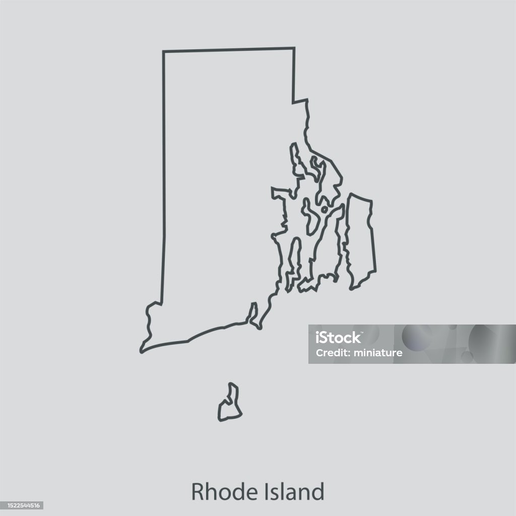 Rhode Island Map Stock Illustration - Download Image Now - Abstract ...