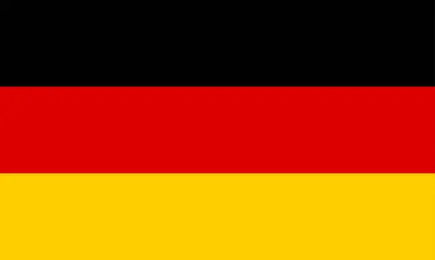 Vector illustration of Germany flag vector illustrator. eps