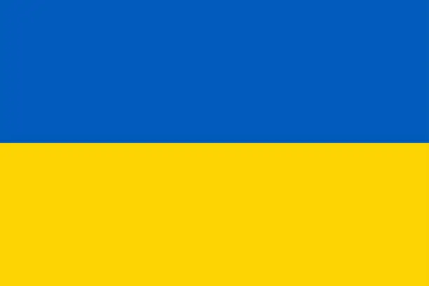 Vector illustration of Ukraine flag vector illustrator. eps