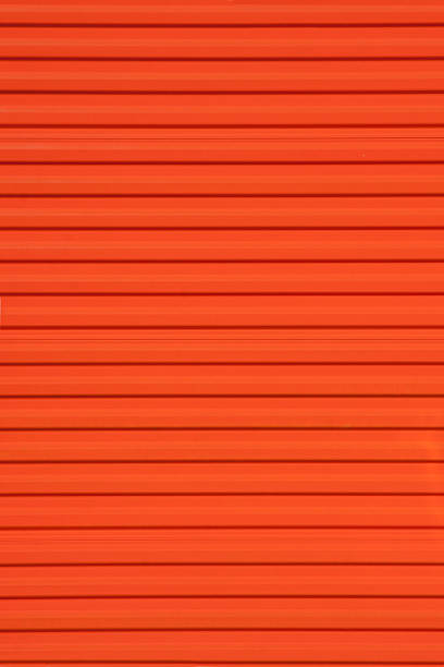 istock Orange steel door 152258223
