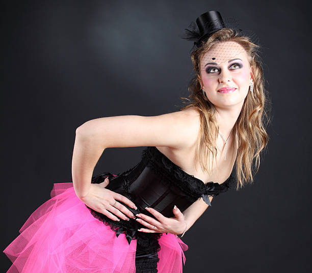 Cabaret Young woman in cabaret clothes drag shw stock pictures, royalty-free photos & images