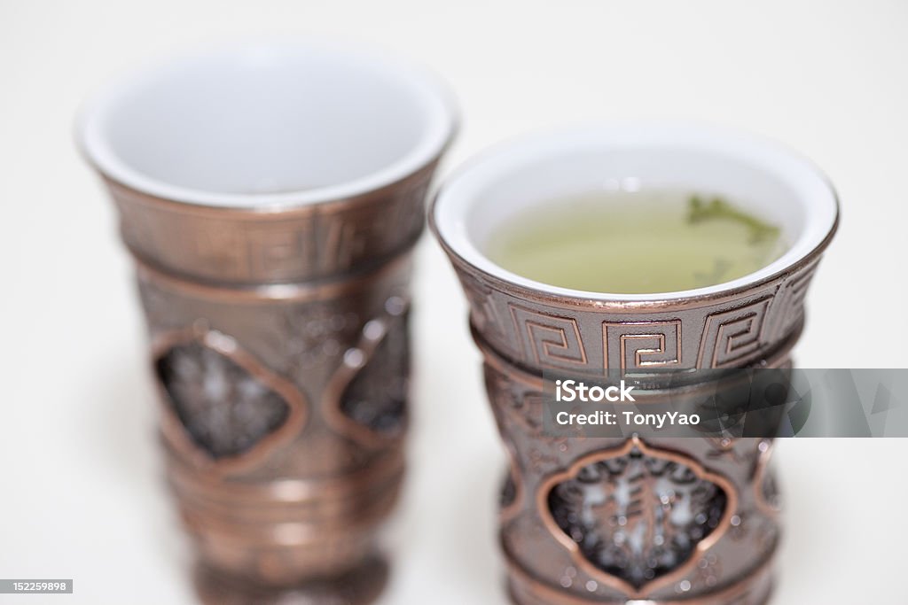 Dois copos de chá vintage de ferro Chinês - Royalty-free Alimentação Saudável Foto de stock