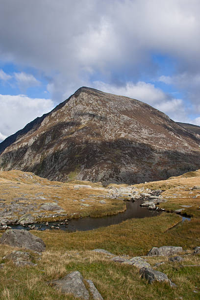 View during devil's Kitchen hike, Wales. stock photo