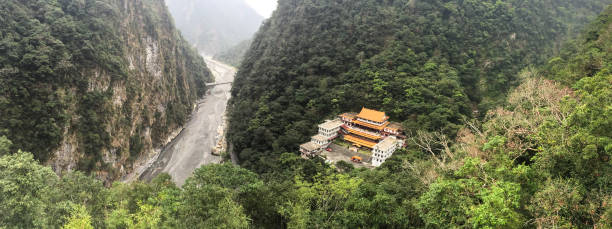 istock Chinese temple on the mountain in Taiwan 1522624337