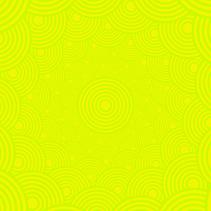 Abstract Background of Concentric Circles Multi-layered Chartreuse - op art, pop art, kitsch