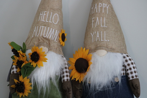 Homemade scarecrow just in time for decorating your home.