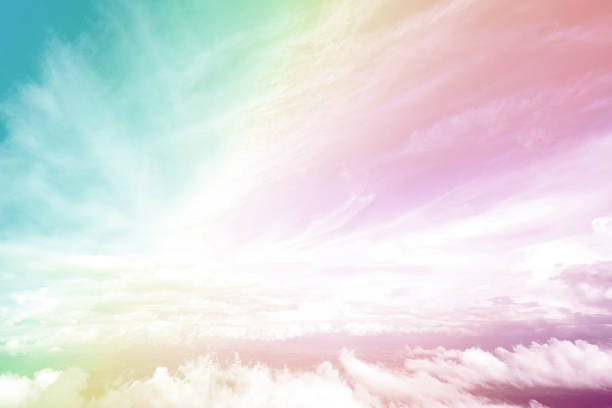 istock Sky and cloud background with a pastel color. Sky cloud background with a pastel colored gradient. Sky and cloud background and pastel fantasy color. 1522795501