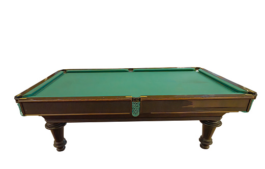 pool table isolated on white background