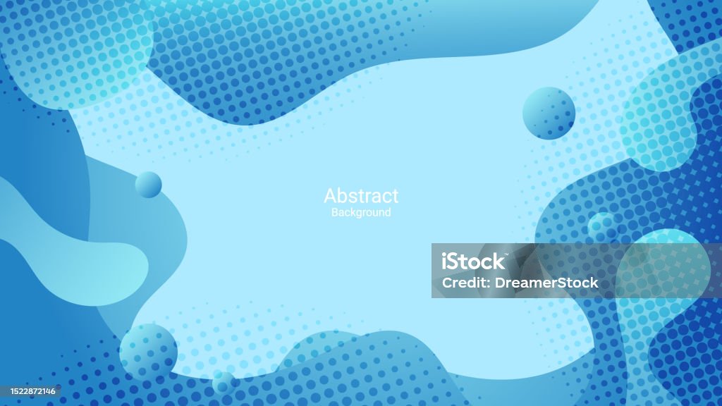 Modern Liquid Pattern Blue Background Abstract Bg Vector Illustration ...