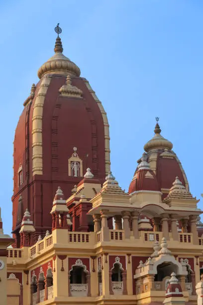 The Laxminarayan Mandir, also known as the Birla Mandir, is a Hindu temple in Delhi, India. The temple, inaugurated by Mahatma Gandhi, was built by Jugal Kishore Birla from 1933 and 1939.