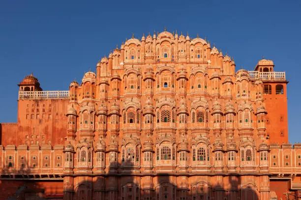 Hawa Mahal, the Palace of Winds, Jaipur, Rajasthan, India.