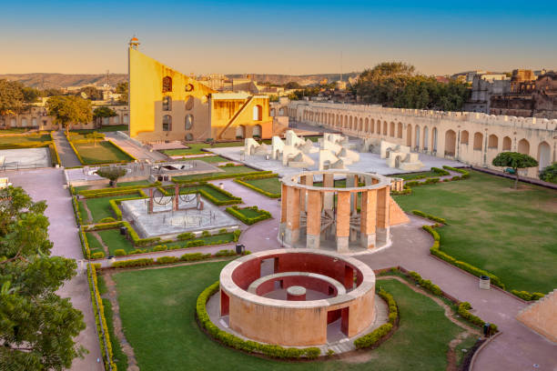istock Astronomical instrument at Jantar Mantar observatory - Jaipur, Rajasthan, India 1522894609