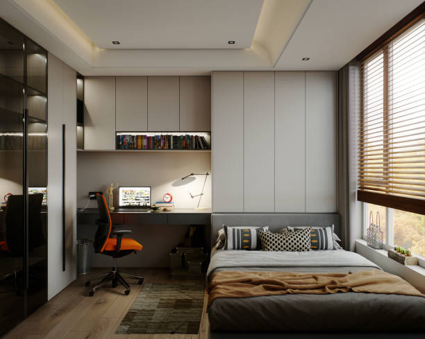 istock Cozy and Small Bedroom 1522905085
