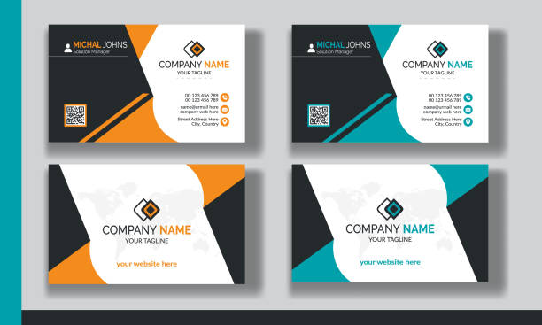 istock Editable Clean Modern Corporate Business Card Template Design 1522955060