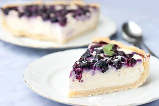 Photo of blueberry cheesecake