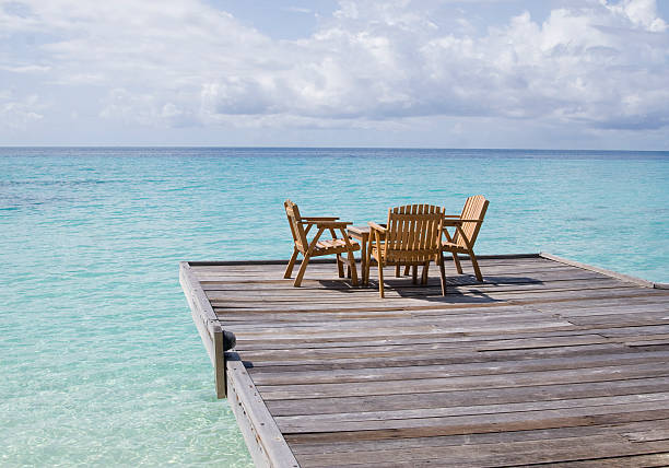 istock Cafe on the beach in maldives 152309332