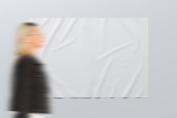 istock Wrinkled street poster on the wall 1523117135