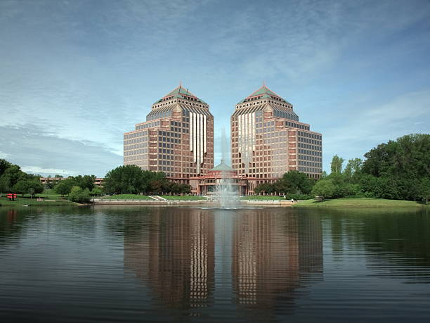 Carlson Towers with fountain