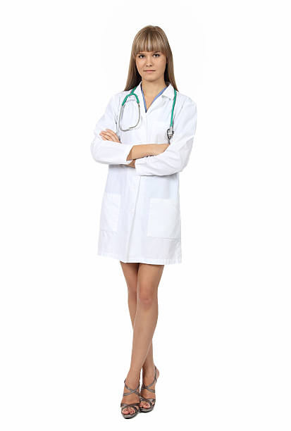 Pretty female doctor stock photo