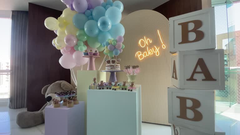 Gender reveal party decoration