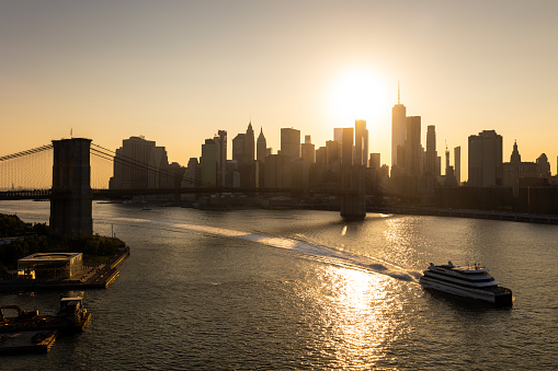 View of Manhattan Skyline from the Manhattan Bridge, Dumbo