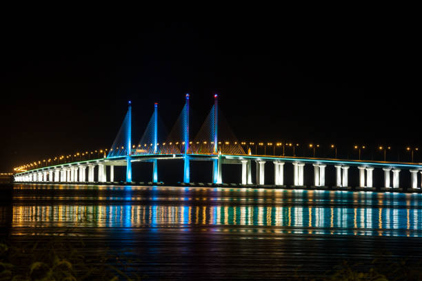 istock Penang Bridge light up during night indicating good tourism in Malaysia 1523791269
