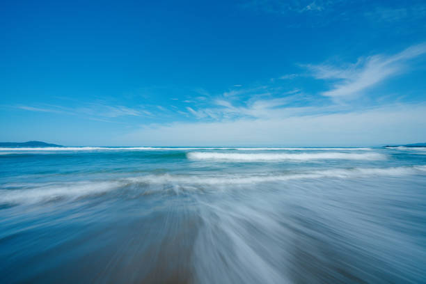 sea ​​waves on the sandy beach