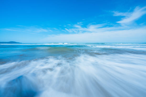 sea ​​waves on the sandy beach