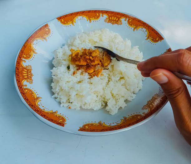 istock One plate of white rice,
ready to eat 1523919546