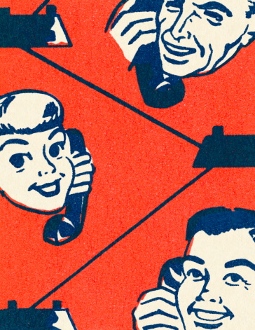 Closeup of People Talking on Phone