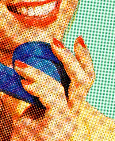 Closeup of Woman on the Phone