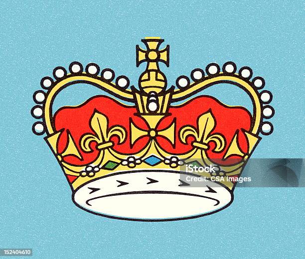 Корона — стоковая векторная графика и другие изображения на тему Корона - головной убор - Корона - головной убор, Без людей, Богатство