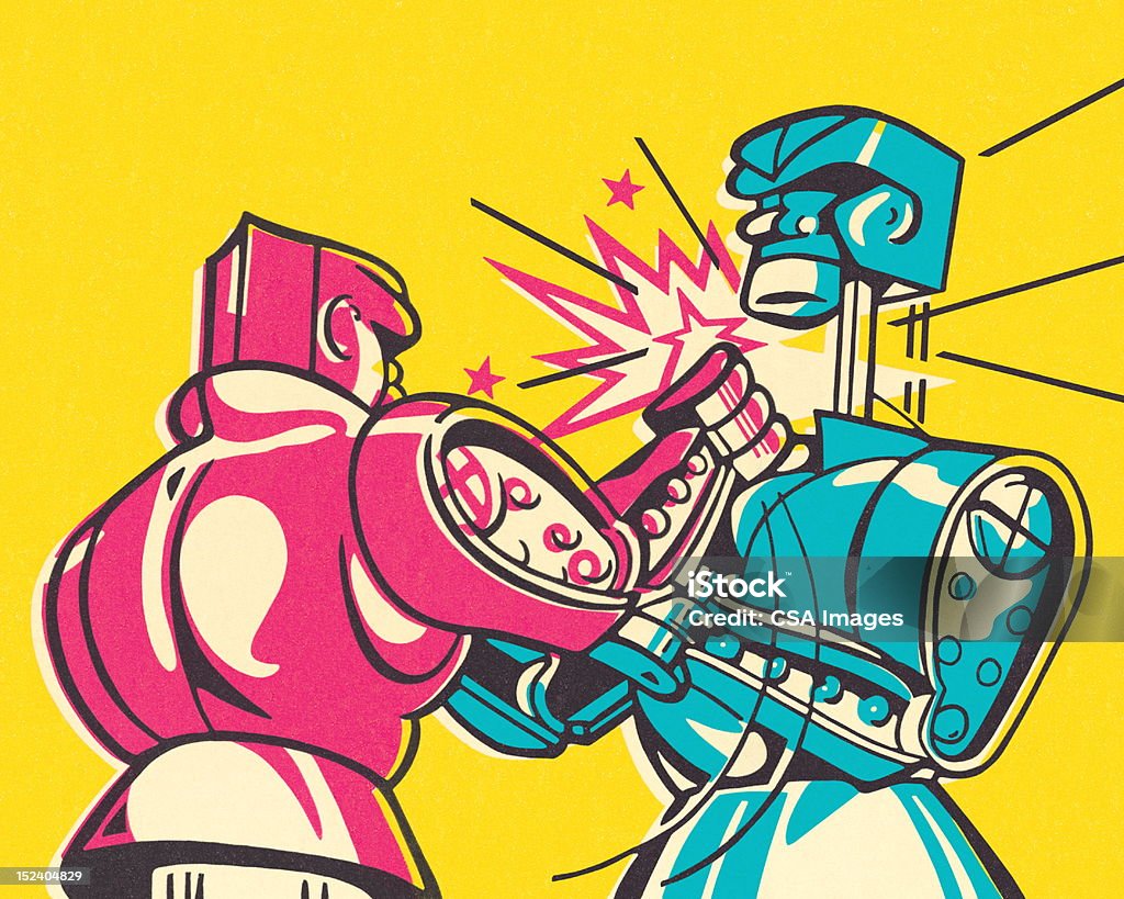 Boxe des Robots - Illustration de Robot libre de droits