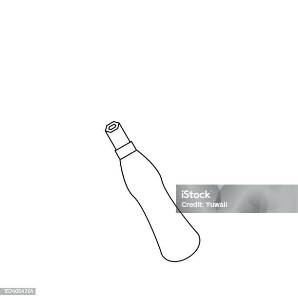 Icon Bit Driver Handle Monochrome Illustration Bit Driver Handle Short Stock Illustration ...