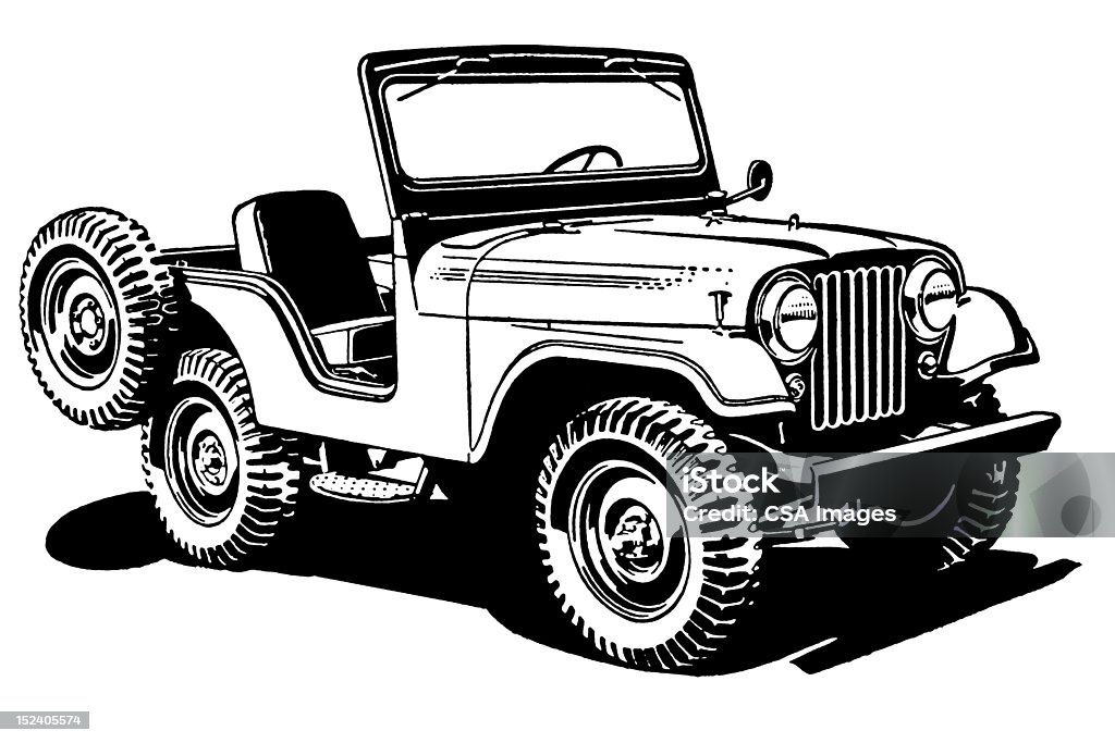 Jeep - Royalty-free Carro 4x4 Ilustração de stock