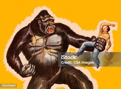 istock King Kong Holding Man 152405669