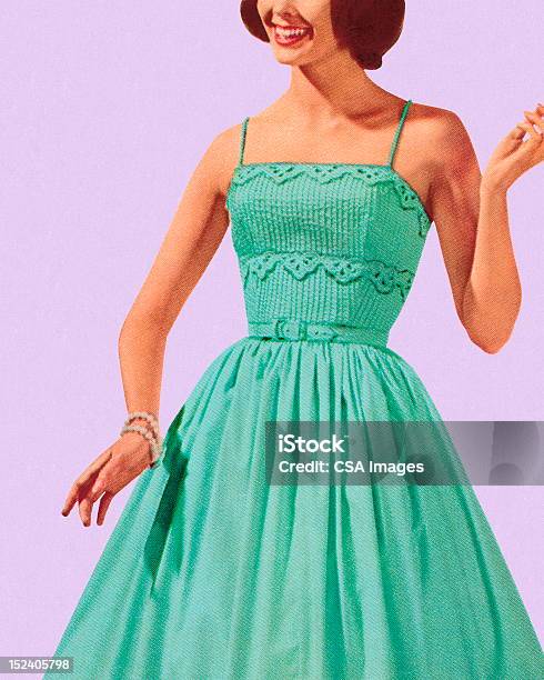 Femme En Robe Turquoise Vecteurs libres de droits et plus d'images vectorielles de Adulte - Adulte, Bonheur, Couleur verte