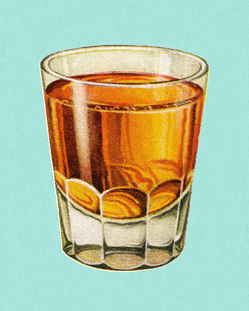 Cocktail Cocktail scotch whiskey illustrations stock illustrations