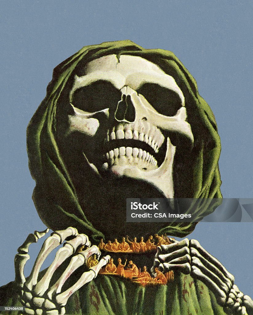 Skeleton Изящное вырезом - Стоковые иллюстрации Ужас роялти-фри
