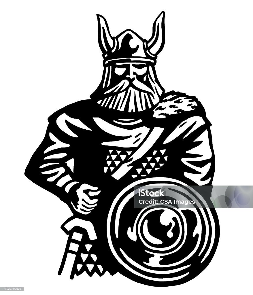 Viking Wojownik - Zbiór ilustracji royalty-free (Wiking)