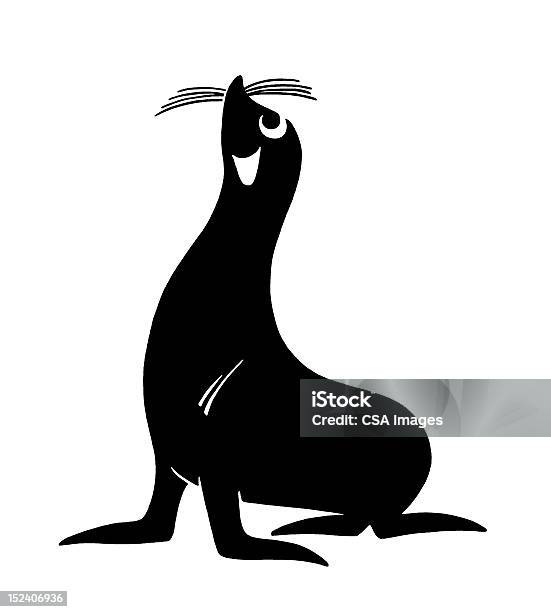 Tenuta - Immagini vettoriali stock e altre immagini di Bianco e nero - Bianco e nero, Animale, Foca