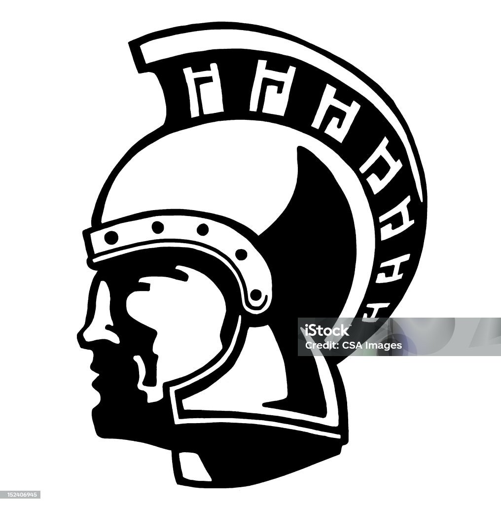 Trojan Warrior Gladiator stock illustration