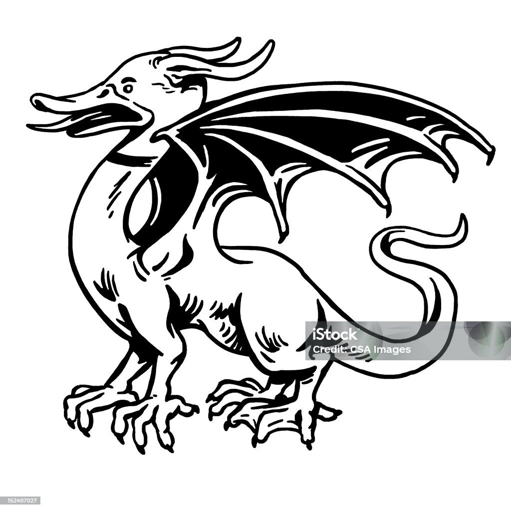 De-dragão - Royalty-free Asa de animal Ilustração de stock